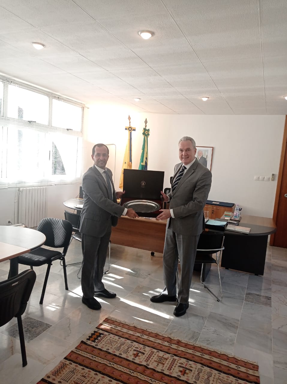 توديع السفير البرازيلي إثر انتهاء مهامه بالجزائر